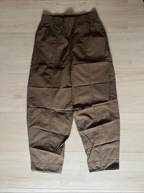 Ganni Brown Cargo Jogger Pants